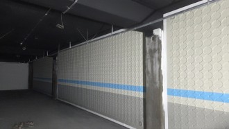 대구 공영주차장 현장 - pvc 벽체배수판 시공